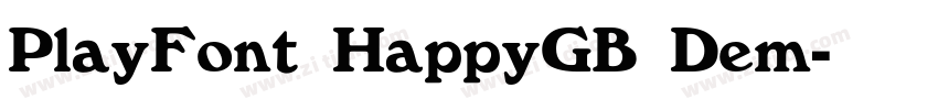 PlayFont HappyGB Dem字体转换